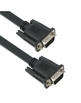 Кабел DeTech VGA - VGA, Flat,  3+4, 1.5m - 18140