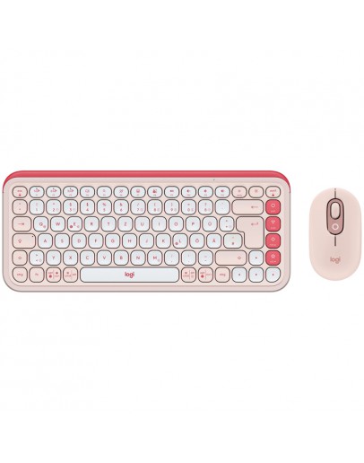 LOGITECH POP ICON COMBO - ROSE - US INT'L - BT -