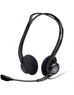 LOGITECH PC960 Corded Stereo Headset BLACK - USB