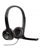 LOGITECH H390 Corded Headset - BLACK - USB