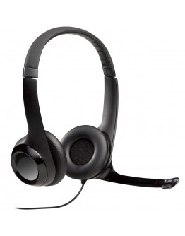 LOGITECH H390 Corded Headset - BLACK - USB