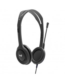 LOGITECH H111 Corded Stereo Headset - BLACK -