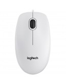 LOGITECH B100 Corded Mouse - WHITE - USB - B2B