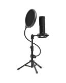 LORGAR Voicer 721, Gaming Microphone, Black, USB