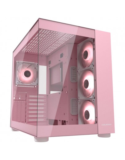 COUGAR FV150 RGB PC Case, Mid tower, Pink