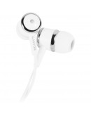CANYON Stereo earphones with microphone, White