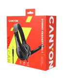 CANYON PC headset HSC-1 PC Mic Flat 2m Black