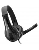 CANYON PC headset CHSU-1 PC Mic USB 2m Black