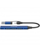 CANYON hub DS-02 4in1 USB-A/C Blue