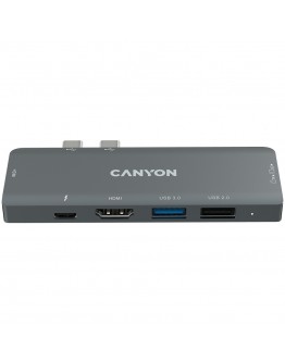 CANYON hub DS-5 7in1 Thunderbolt 3 Space Grey
