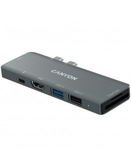 CANYON hub DS-5 7in1 Thunderbolt 3 Space Grey