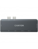CANYON hub DS-5 7in1 Thunderbolt 3 Space Grey