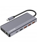 CANYON hub DS-16 13in1 4k USB-C Grey