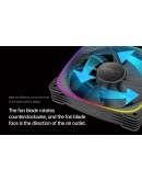 Geometric Future вентилатор Squama 2503R, REVERSE Fan, 120mm, ARGB, White