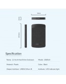 Orico кутия за диск Storage - Case - 2.5 inch USB3.0 - 2020U3-BK