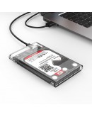 Orico външна кутия за диск Storage - Case - 2.5 inch 5Gbps Type-C Transparent - 2139C3-G2-CR-EP