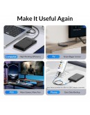 Orico кутия за диск Storage - Case - 2.5 inch USB-C - 2577C3-V1-BK