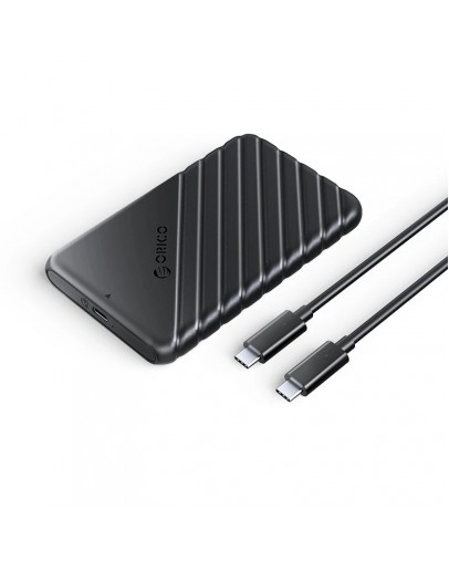 Orico външна кутия за диск Storage - Case - 2.5 inch USB-C Black - 25PW1C-C3-BK