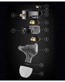 KZ професионални слушалки Hi-Fi In-Ear-Monitors - Castor Pro Gray No Mic - Bass Up Edition