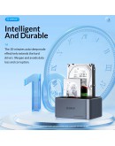 Orico докинг станция Storage - HDD/SSD Dock - 2 BAY Offline Clone 2.5/3.5 USB-C/USB-A - 6626C3-C-V1