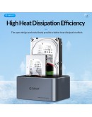 Orico докинг станция Storage - HDD/SSD Dock - 2 BAY Offline Clone 2.5/3.5 USB-C/USB-A - 6626C3-C-V1