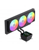 Gamemax водно охлаждане Water Cooling GLACIER 360 LCD BK - Addressable RGB
