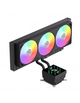 Gamemax водно охлаждане Water Cooling GLACIER 360 LCD BK - Addressable RGB