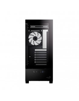 AeroCool кутия Case ATX - P500D Digi-G-BK-v1 - Digital Display, USB-C, 3 x 120 mm A-RGB
