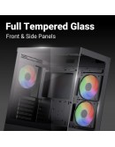AeroCool кутия Case ATX - P500D Digi-G-BK-v1 - Digital Display, USB-C, 3 x 120 mm A-RGB