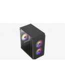 AeroCool кутия Case mATX - CS-107-A-BK-v2 - 3 fans included