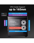 AeroCool кутия Case mATX - P300D Digi-G-BK-v1 - Digital Display, USB-C, 3 x 120 mm A-RGB