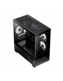 AeroCool кутия Case mATX - P300D Digi-G-BK-v1 - Digital Display, USB-C, 3 x 120 mm A-RGB