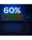 MCHOSE геймърска механична клавиатура Gaming Mechanical Keyboard Ace 60 Pro - 8K, TTC Uranus Magnetic Switch - Standard [Linear] (English US), Black