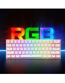 MCHOSE геймърска механична клавиатура Gaming Mechanical Keyboard Ace 60 Pro - 8K, TTC Uranus Magnetic Switch - Standard [Linear] (English US), White