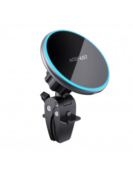 Acefast Стойка за телефон за кола Car phone holder - for Air vent, Wireless Magnetic Wireless Charging - D3 - Silver