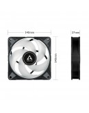 Arctic вентилатор Fan 140mm P14 PWM PST A-RGB 0dB (Black)