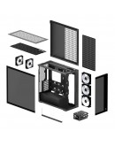 Arctic кутия Case E-ATX - Xtender (Black) - 5 A-RGB Fans included