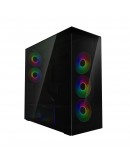 Arctic кутия Case E-ATX - Xtender VG (Black) - PCIe Gen 4 riser included, 5 A-RGB Fans included