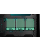 Arctic кутия Case E-ATX - Xtender VG (Black) - PCIe Gen 4 riser included, 5 A-RGB Fans included