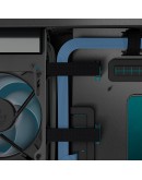 Arctic кутия Case E-ATX - Xtender VG (Black) - PCIe Gen 4 riser included, 5 A-RGB Fans included