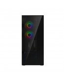 Arctic кутия Case E-ATX - Xtender VG (Black) - PCIe Gen 4 riser included, 5 A-RGB Fans included