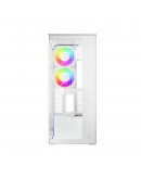 Arctic кутия Case E-ATX - Xtender VG (White) - PCIe Gen 4 riser included, 5 A-RGB Fans included