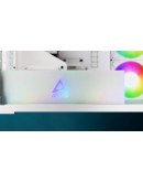 Arctic кутия Case E-ATX - Xtender VG (White) - PCIe Gen 4 riser included, 5 A-RGB Fans included