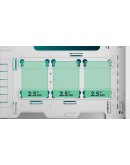 Arctic кутия Case E-ATX - Xtender VG (White) - PCIe Gen 4 riser included, 5 A-RGB Fans included