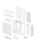 Arctic кутия Case E-ATX - Xtender VG (White) - PCIe Gen 4 riser included, 5 A-RGB Fans included