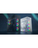 Arctic кутия Case E-ATX - Xtender VG (White) - PCIe Gen 4 riser included, 5 A-RGB Fans included
