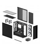 Arctic кутия Case E-ATX - Xtender (Mirror Black) - 5 A-RGB Fans included
