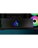 Arctic кутия Case E-ATX - Xtender VG (Mirror Black) - PCIe Gen 4 riser included, 5 A-RGB Fans included