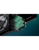 Arctic кутия Case E-ATX - Xtender VG (Mirror Black) - PCIe Gen 4 riser included, 5 A-RGB Fans included