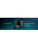 Arctic кутия Case E-ATX - Xtender VG (Mirror Black) - PCIe Gen 4 riser included, 5 A-RGB Fans included